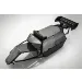 Rovan Black Steel Baja Roll Cage w/ Painted Black Panels, LED Light Bar & Black Rear Wing