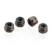 UDI 3mm Gunmetal Steel Nyloc Nuts 4Pcs
