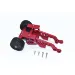 GPM Red Aluminium Adjustable Rear Wheelie Bar w/ Wing Mount