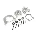 Rovan Silver Aluminium Complete 71cc 2 Stroke 4 Bolt Crankcase w/ Bearings & Seals