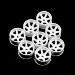 Yeah Racing Rear Plastic Wide Rim Set For 1/28 Kyosho Mini-Z AWD - White