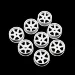 Yeah Racing Front Plastic Narrow Rim Set For 1/28 Kyosho Mini-Z AWD - White