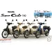 Fujimi 1/12 Honda Super Cub110 Street (Bonnie Blue) Scaled Plastic Model Kit