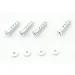 Kyosho Silver Aluminium Body Posts 4Pcs