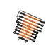 GPM Aluminium Complete Tie Rod Set - Orange