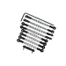 GPM Aluminium Complete Tie Rod Set - Silver