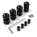 Yeah Racing Aluminum 17mm Hex Adaptor & 10mm Offset 4Pcs