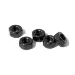 HPI 6mm Black Steel Thin Nyloc Nuts 5Pcs