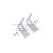 GPM Silver Aluminium Rear Wing Mounts 2Pcs