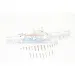 GPM Silver Aluminium Rear Differential/Axle Housing for Traxxas UDR