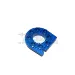 GPM Blue Aluminium Motor Mount w/ Heat Sink Fins for Tamiya TT-01
