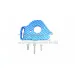 GPM Blue Aluminium Motor Mount w/ Heat Sink Fins