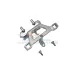 GPM Grey Silver Aluminium Front Body Post Mount