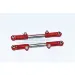 GPM Red Aluminium Rear Upper Adjustable Turnbuckles 2Pcs