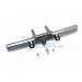 GPM Grey Silver Aluminium Rear Bumper w/ D-Rings & Drop Hitch