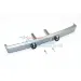 GPM Grey Silver Aluminium Front Bumper Mount w/ D-Rings