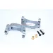 GPM Grey Silver Aluminium Front Steering Hub Carriers (C-Hubs) 2Pcs