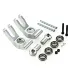 Rovan V2 Silver Aluminium Rear Hub Carriers Set