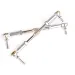 Rovan Silver Aluminium & Steel Symmetrical Steering Turnbuckles w/ Rod Ends 2Pcs