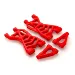 Rovan Red Rear Suspension Arm Complete Set