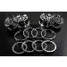 Rovan Chrome Silver Plated Wheels 4Pcs