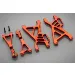Rovan Orange Aluminium Rear Suspension A-arm Kit