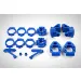 Rovan Blue Front & Rear Hub Set