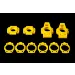 Rovan Yellow Rear Hub & Shim Set