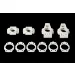 Rovan White Rear Hub & Shim Set