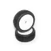 HB 3.3" Khaos Tyres on White Dish Rims - Glued Wheels 2Pcs