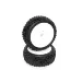 HB 3.3" Proto Tyres on White Dish Rims - Glued Wheels 2Pcs
