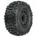 Pro-Line 2.2/3.0" Badlands SC Tyres on Black Raid Rims - Glued Wheels 2Pcs