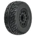 Pro-Line 2.2/3.0" Street Fighter M2 SC Tyres on Black Raid Rims - Glued Wheels 2Pcs