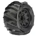 Pro-Line 2.8" Dumont Z3 Paddle Tyres on Black Raid Rims - Glued Wheels 2Pcs