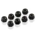 HSP 4mm Black Aluminium Nyloc Nuts 8Pcs