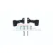 GPM Black Aluminium Rear Body Post Mounts 2Pcs