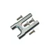GPM Grey Silver Aluminium Centre Differential Mount w/ Hardware