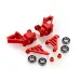 Rovan Red Aluminium Front Steering Hubs w/ Rubber Shielded Bearings