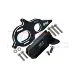GPM Black Aluminium Centre Gearbox & Motor Mount Set