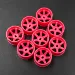 Yeah Racing Kyosho Mini-Z Florescent Pink Wide Rim Set (Offset 0 +1 +2 +3) 8Pcs