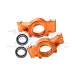 GPM Orange Aluminium Oversized Rear Hubs Set w/ Bearings