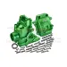 GPM Green Aluminium Front or Rear Gearbox Case
