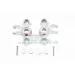 GPM Silver Aluminium Axle Carriers 2Pcs