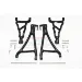 GPM Black Aluminium Front Upper & Lower Suspension Arms 4Pcs w/ Hardware