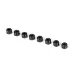 Traxxas 3mm Black Aluminium Nyloc Nuts 8Pcs