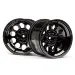 HPI 3.2" Bullet Black Chrome Rims 2Pcs