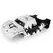 Rovan 1/5 5IVE-T Completed Painted White & Black Body Shell & Roll Cage Kit