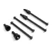 BlackZon Front & Rear CVD Driveshafts 4Pcs