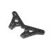 TLR Carbon Fibre +2mm Rear Laydown Shock Tower