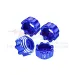 GPM Pro-Line Blue Aluminium 8x32 to 17mm Wheel Hex Adapters 4Pcs